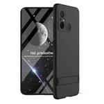 For Xiaomi Poco X5 GKK Three Stage Splicing Full Coverage PC Phone Case with Stand(Black)