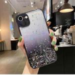 For iPhone SE 2022 / SE 2020 / 8 / 7 Starry Gradient Glitter Powder TPU Phone Case(Black)