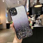 For iPhone 11 Starry Gradient Glitter Powder TPU Phone Case(Black)