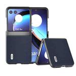 For Motorola Razr 40 Ultra ABEEL Genuine Leather Xiaoya Series Phone Case(Blue)