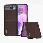 For Motorola Razr 40 ABEEL Genuine Leather Xiaoya Series Phone Case(Coffee)