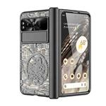 For Google Pixel Fold Mechanical Legend Integrated Electroplating All-inclusive Phone Case(Black)