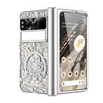 For Google Pixel Fold Mechanical Legend Integrated Electroplating All-inclusive Phone Case(Silver)