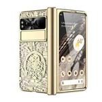 For Google Pixel Fold Mechanical Legend Integrated Electroplating All-inclusive Phone Case(Gold)