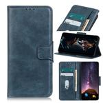 For LG Velvet Mirren Crazy Horse Texture Horizontal Flip Leather Case with Holder & Card Slots & Wallet(Blue)