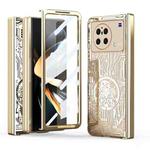 For vivo X Fold Mechanical Legend Integrated Electroplating All-inclusive Phone Case(Champagne Gold)