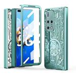 For Huawei Mate X2 Mechanical Legend Integrated Electroplating All-inclusive Phone Case(Green)
