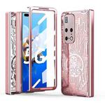 For Huawei Mate X2 Mechanical Legend Integrated Electroplating All-inclusive Phone Case(Rose Gold)
