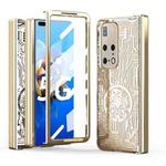 For Huawei Mate X2 Mechanical Legend Integrated Electroplating All-inclusive Phone Case(Champagne Gold)