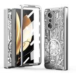 For Honor Magic V Mechanical Legend Integrated Electroplating All-inclusive Phone Case(Silver)