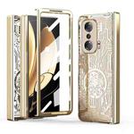 For Honor Magic V Mechanical Legend Integrated Electroplating All-inclusive Phone Case(Champagne Gold)