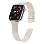 For Apple Watch Ultra 49mm&Watch Ultra 2 49mm / Series 9&8&7 45mm / SE 3&SE 2&6&SE&5&4 44mm / 3&2&1 42mm Milanese Stainless Steel Watch Band(Starlight)