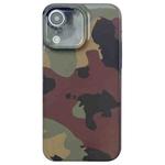 For iPhone XR Camouflage Pattern Film PC Phone Case(Green Camouflage)