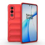 For OnePlus Nord CE4 5G Global Magic Shield TPU + Flannel Phone Case(Red)