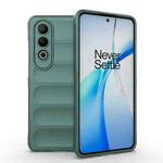 For OnePlus Nord CE4 5G Global Magic Shield TPU + Flannel Phone Case(Dark Green)