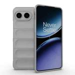 For OnePlus Nord 4 5G Global Magic Shield TPU + Flannel Phone Case(Grey)