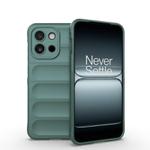 For OnePlus 13T 5G Magic Shield TPU + Flannel Phone Case(Dark Green)