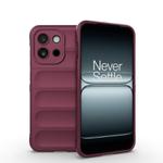 For OnePlus 13T 5G Magic Shield TPU + Flannel Phone Case(Wine Red)