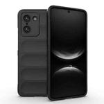 For OnePlus Ace 5 Racing / Nord 5 Magic Shield TPU + Flannel Phone Case(Black)