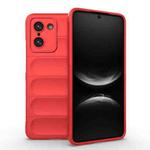 For OnePlus Ace 5 Racing / Nord 5 Magic Shield TPU + Flannel Phone Case(Red)