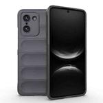 For OnePlus Ace 5 Racing / Nord 5 Magic Shield TPU + Flannel Phone Case(Dark Grey)