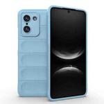 For OnePlus Ace 5 Racing / Nord 5 Magic Shield TPU + Flannel Phone Case(Light Blue)