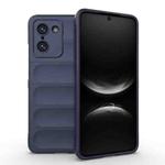 For OnePlus Ace 5 Racing / Nord 5 Magic Shield TPU + Flannel Phone Case(Dark Blue)