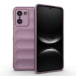 For OnePlus Ace 5 Racing / Nord 5 Magic Shield TPU + Flannel Phone Case(Purple)