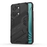 For OnePlus Ace 2V Punk Armor 2 in 1 PC + TPU Phone Case with Holder(Black)