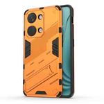 For OnePlus Ace 2V Punk Armor 2 in 1 PC + TPU Phone Case with Holder(Orange)