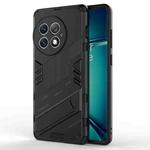 For OnePlus Ace 2 Pro Punk Armor 2 in 1 PC + TPU Phone Case with Holder(Black)