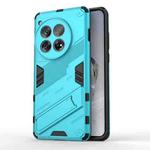 For OnePlus 12 5G Punk Armor 2 in 1 PC + TPU Phone Case with Holder(Blue)