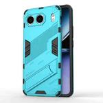 For OnePlus Nord 4 5G Global Punk Armor 2 in 1 PC + TPU Phone Case with Holder(Blue)