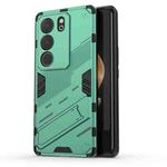 For vivo S17 / S17 Pro Punk Armor 2 in 1 PC + TPU Phone Case with Holder(Green)