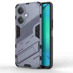 For vivo Y27 4G Global Punk Armor 2 in 1 PC + TPU Phone Case with Holder(Grey)