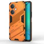 For vivo Y27 4G Global Punk Armor 2 in 1 PC + TPU Phone Case with Holder(Orange)