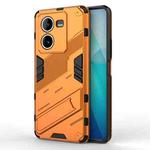 For vivo iQOO Z8 Punk Armor 2 in 1 PC + TPU Phone Case with Holder(Orange)