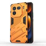 For vivo iQOO 12 5G Punk Armor 2 in 1 PC + TPU Phone Case with Holder(Orange)