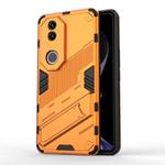 For vivo V50 5G Global Punk Armor 2 in 1 PC + TPU Phone Case with Holder(Orange)