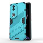 For vivo V50 5G Global Punk Armor 2 in 1 PC + TPU Phone Case with Holder(Blue)