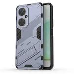 For Huawei nova 11i 4G Punk Armor 2 in 1 PC + TPU Phone Case with Holder(Grey)