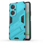 For Huawei nova 11i 4G Punk Armor 2 in 1 PC + TPU Phone Case with Holder(Blue)