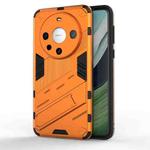 For Huawei Mate 60 Pro Punk Armor 2 in 1 PC + TPU Phone Case with Holder(Orange)