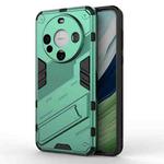 For Huawei Mate 60 Punk Armor 2 in 1 PC + TPU Phone Case with Holder(Green)