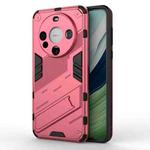 For Huawei Mate 60 Punk Armor 2 in 1 PC + TPU Phone Case with Holder(Light Red)