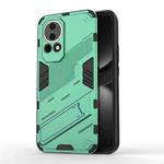 For Huawei nova 12 5G Punk Armor 2 in 1 PC + TPU Phone Case with Holder(Green)