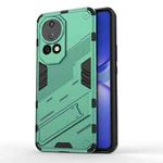 For Huawei nova 12 Pro Punk Armor 2 in 1 PC + TPU Phone Case with Holder(Green)