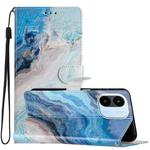 For Xiaomi Redmi  A1 Colored Drawing Leather Phone Case(Blue Marble)