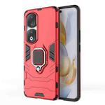 For Honor 90 Pro Magnetic Ring Holder PC + TPU Phone Case(Red)