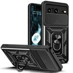 For Google Pixel 8 Pro 5G Sliding Camera Cover Design TPU Hybrid PC Phone Case(Black)